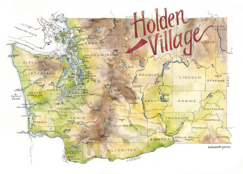 Holden Village location in Washington State by Elizabeth Person